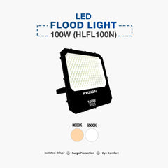 Hyundai LED Flood Light 100W Industrial (HLFL100N)