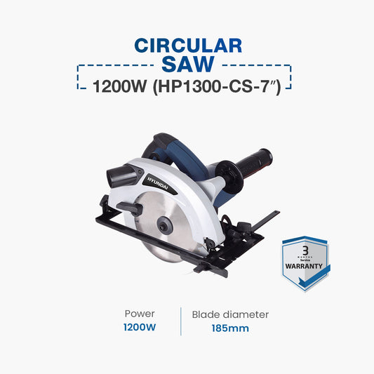 Hyundai Circular Saw 1200W (HP1300-CS-7")