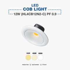 Hyundai LED COB Spot Light 12W (HL4CB12N2-C) PF 0.9