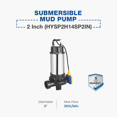 Hyundai Submersible Mud Pump Cutter 2 Inch (HYSPDCI2H13SP2IN)