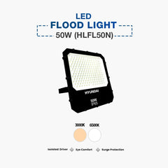 Hyundai LED Flood Light 50W Industrial (HLFL50N2) with SPD