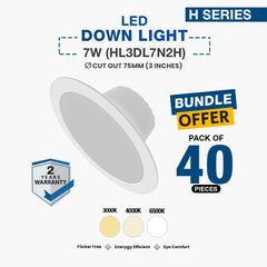 40X LED Down Light 7W (HL3DL7N2H)