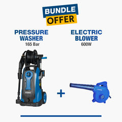 Hyundai Pressure Washer 165 Bar + Electric Blower 600W