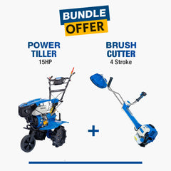 Hyundai Brush Cutter 0.75KW (HBC 139) + Power Tiller 15HP (HYT480 xi)