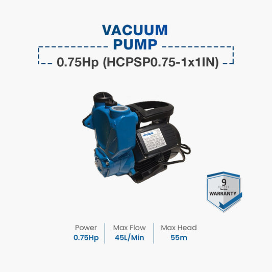 Hyundai Vacuum Pump 0.75Hp (HCPSP0.75-1x1IN)