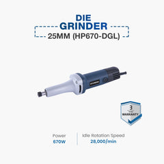 Hyundai Die Grinder 25MM (HP670-DGL)