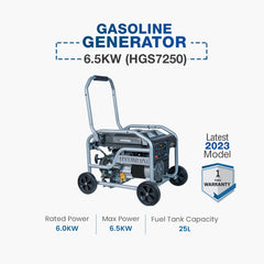 Hyundai Gasoline Generator 6.5 KW (HGS 7250)