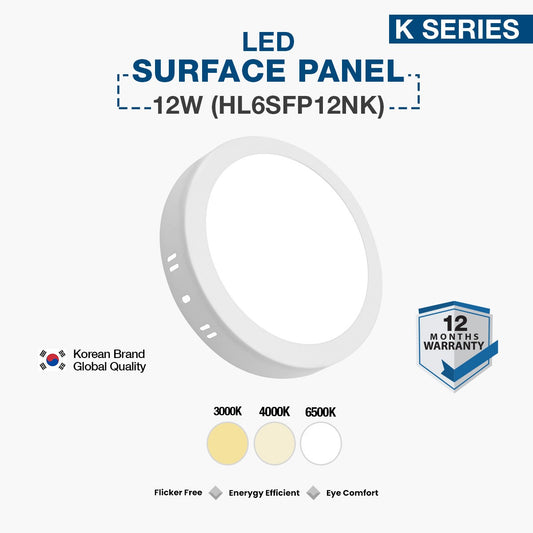 Hyundai LED Surface Panel 12W (HL6SFP12NK)