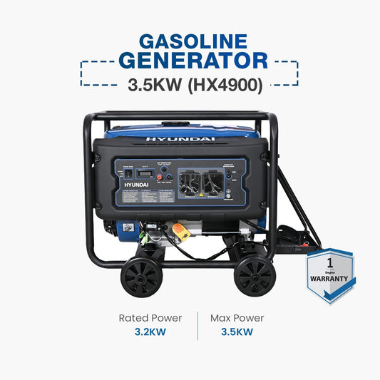 Hyundai Gasoline Generator 3.5KW (HX4900)