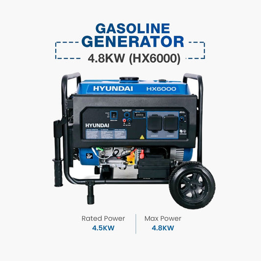 Hyundai Gasoline Generator 4.8KW (HX6000)