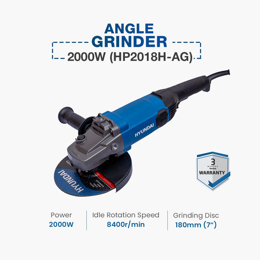 Hyundai Angle Grinder 2000W (HP2018H-AG)