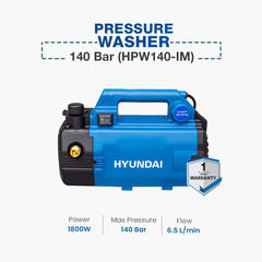 Hyundai Pressure Washer 140 Bar (HPW140-IM)