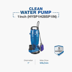 Hyundai Clean Water Submersible Pump 1 Inch (HYSP1H28SP1IN)