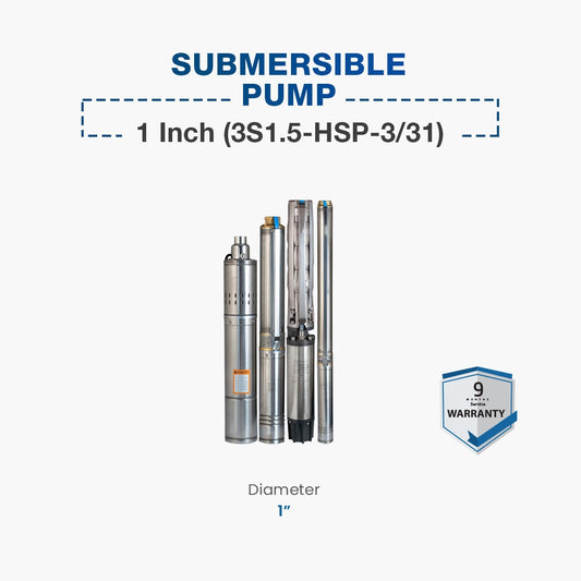 Hyundai Submersible Pump 1 Inch (3S1.5-HSP-3/31)