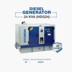 Hyundai Diesel Generator 24 KVA (HDG24)