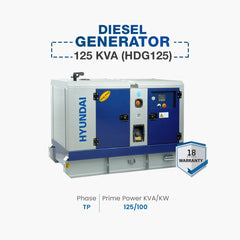 Hyundai Diesel Generator 125 KVA (HDG125)