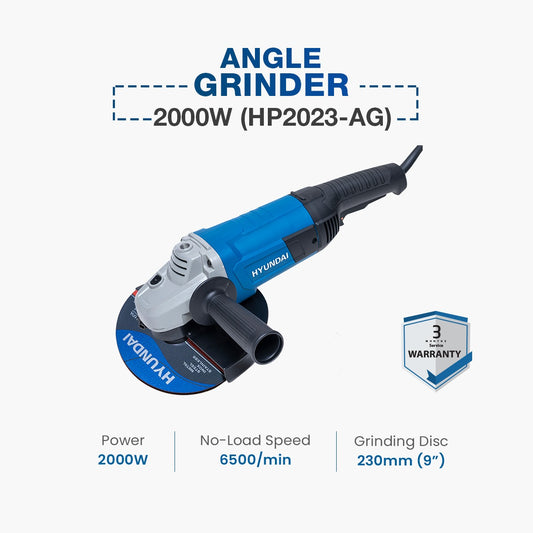Hyundai Angle Grinder 2000W (HP2023-AG)