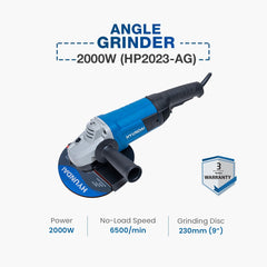 Hyundai Angle Grinder 2000W (HP2023-AG)