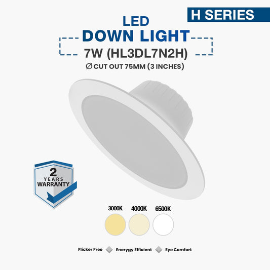 Hyundai LED Down Light 7W (HL3DL7N2H)