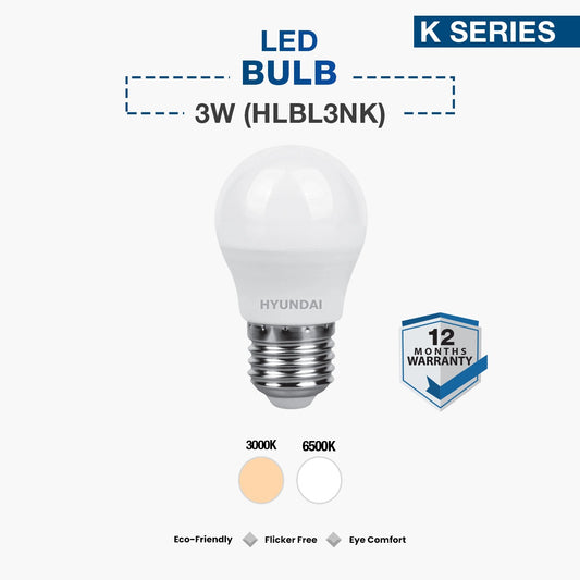 Hyundai LED Bulb Light 3W (HLBL3NK)