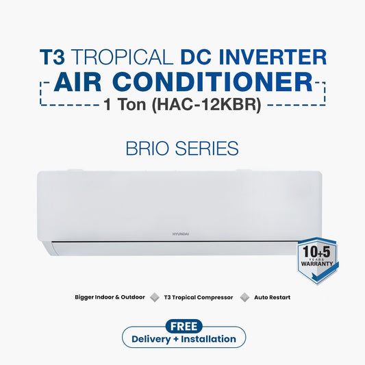Hyundai T3 DC Inverter AC Brio Series 1 Ton (HAC-12KBR)