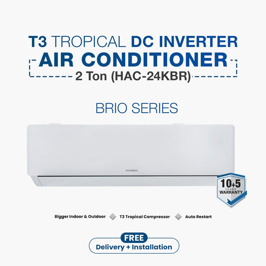Hyundai T3 DC Inverter AC Brio Series 2 Ton (HAC-24KBR)