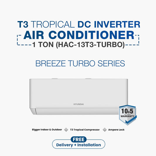 Hyundai T3 DC Inverter AC Breeze 1 Ton (HAC-13T3-TURBO)