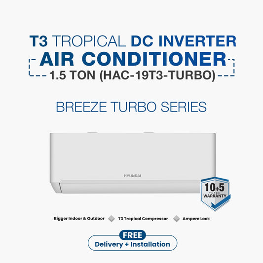 Hyundai T3 DC Inverter AC Breeze 1.5 Ton (HAC-19T3-TURBO)