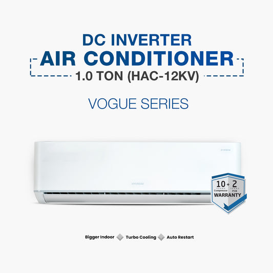 Hyundai DC Inverter AC Vogue Series 1 Ton (HAC-12KV)