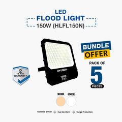 5X LED Flood Light 150W (HLFL150N)