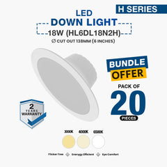 20X LED Down Light 18W (HL6DL18N2H)
