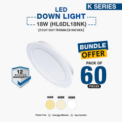 60X LED Down Light 18W (HL6DL18NK)