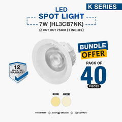 40X LED Spot Light 7W (HL3CB7NK)