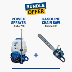 Hyundai Gasoline Chain Saw Techno 700 (HYCS58) + Power Sprayer 4 Stroke