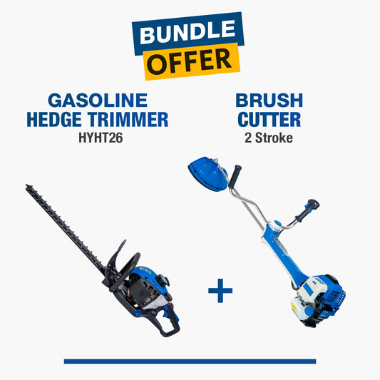 Hyundai Brush Cutter 1.85KW (HBC 52) + Gasoline Hedge Trimmer