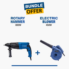 Hyundai Rotary Hammer 800W(HP803B-RH) + Electric Blower 450W