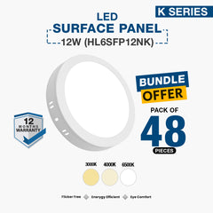 40X LED Surface Panel 12W (HL6SFP12NK)