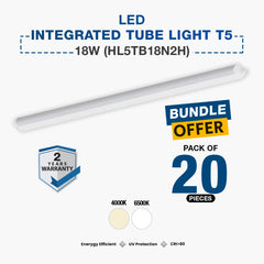 20X LED Integrated Tube Light T5 18W (HL5TB18N2H)