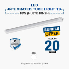 20X LED Integrated Tube Light T8 18W (HL8TB18N2H)