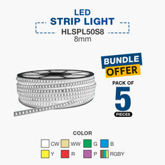 5X LED Strip Light 8mm (HLSPL50S8)