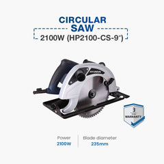 Hyundai Circular Saw 2100W (HP2100-CS-9")