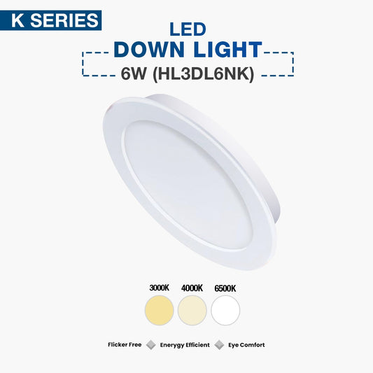 Hyundai LED Down Light 6W (HL3DL6NK)