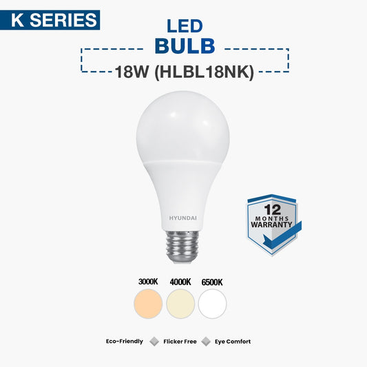 Hyundai LED Bulb Light 18W (HLBL18NK)