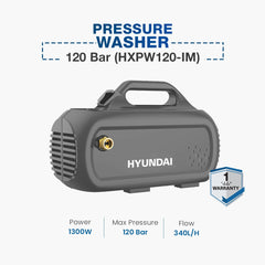 Hyundai Pressure Washer 120 Bar (HXPW120-IM)