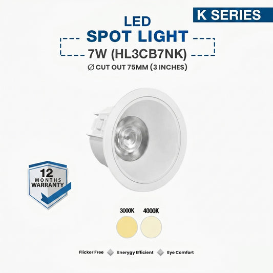 Hyundai LED Spot Light 7W (HL3CB7NK)