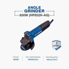 Hyundai Angle Grinder 850W (HP852H-AG)