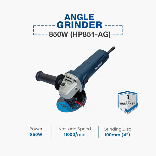 Hyundai Angle Grinder 850W (HP851-AG)