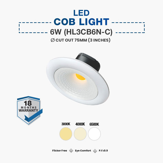 Hyundai LED COB Spot Light 6W (HL3CB6N-C)