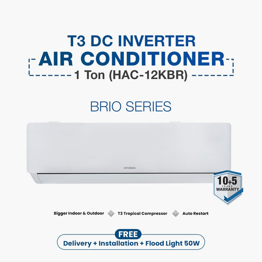 Hyundai T3 DC Inverter AC Brio Series 1 Ton (HAC-12KBR)