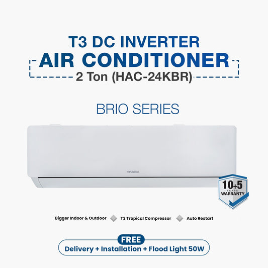 Hyundai T3 DC Inverter AC Brio Series 2 Ton (HAC-24KBR)
